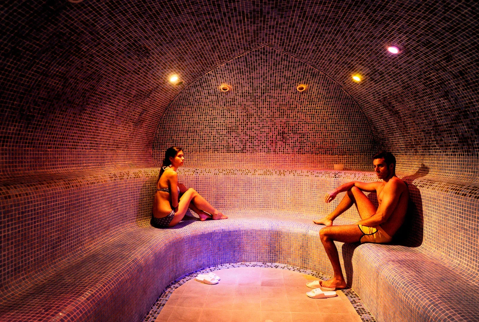 Vaporarium de vapor termal natural
